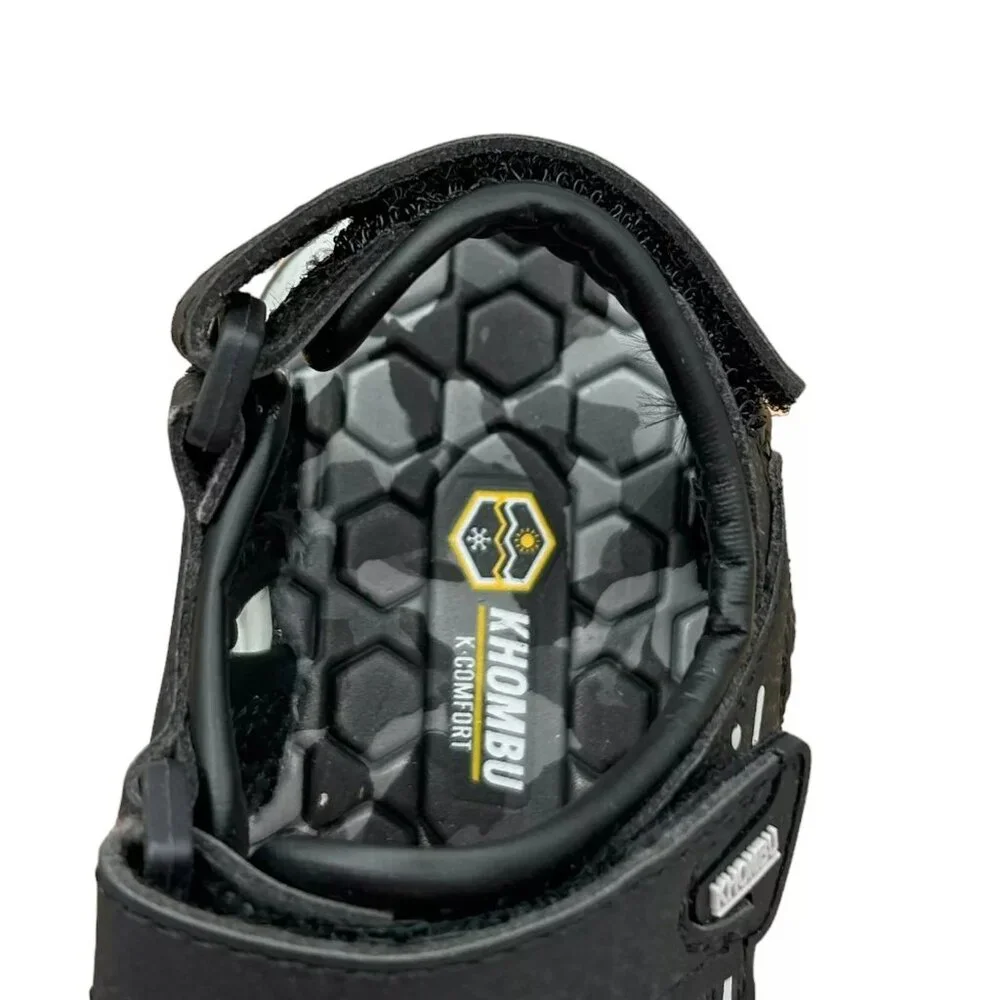 Khombu Toddler Boy's Strappy Sandals Size 7 Black Sporty Style Adjustable Straps